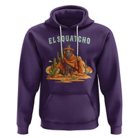 Western Bigfoot Hoodie Funny El Squatcho Poncho Mexican - Wonder Print Shop