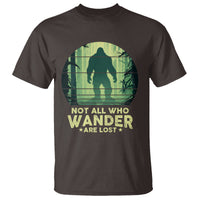 Bigfoot T Shirt Not All Who Wander Are Lost Sasquatch - Wonder Print Shop