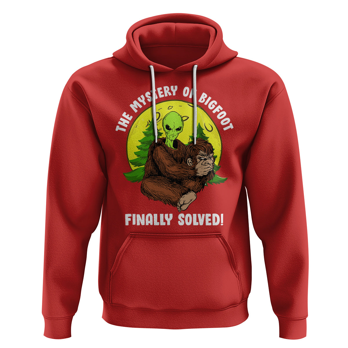Mystery Of Bigfoot Alien Funny Real Sasquatch Hoodie - Wonder Print Shop
