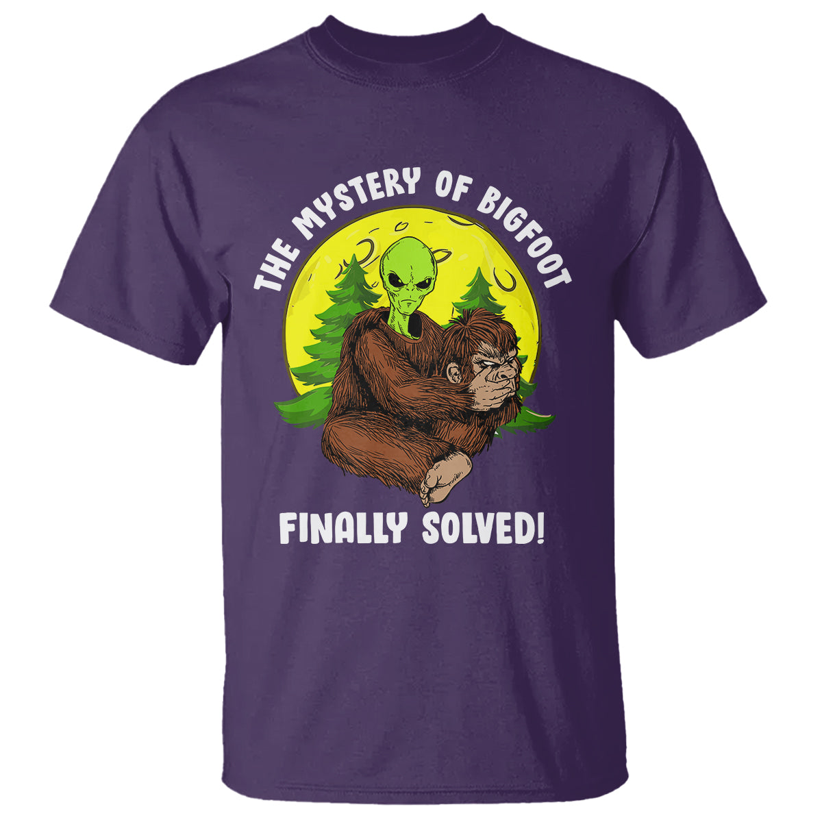 Mystery Of Bigfoot Alien Funny Real Sasquatch T Shirt - Wonder Print Shop