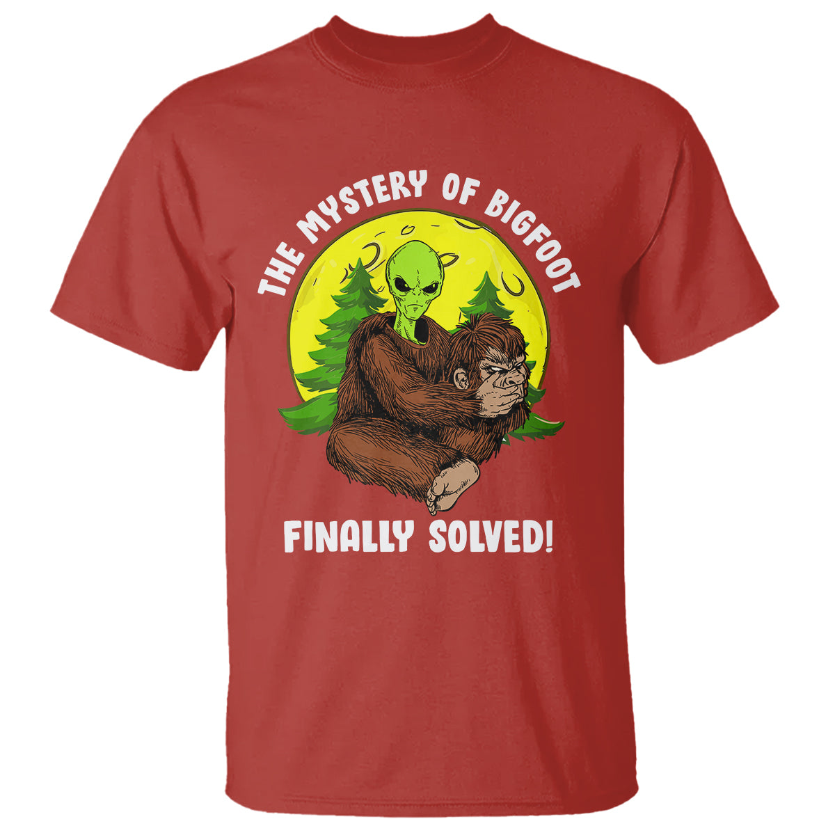 Mystery Of Bigfoot Alien Funny Real Sasquatch T Shirt - Wonder Print Shop