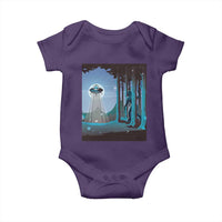 Bigfoot Hiding From Alien UFO Funny Sasquatch Baby Onesie