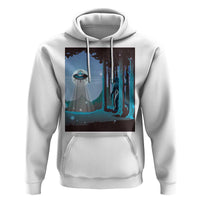 Bigfoot Hiding From Alien UFO Funny Sasquatch Hoodie