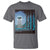 Bigfoot Hiding From Alien UFO Funny Sasquatch T Shirt