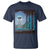Bigfoot Hiding From Alien UFO Funny Sasquatch T Shirt