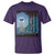 Bigfoot Hiding From Alien UFO Funny Sasquatch T Shirt