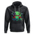 Bigfoot VS Alien Boxing Funny Sasquatch UFO Hoodie - Wonder Print Shop