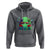 Bigfoot VS Alien Boxing Funny Sasquatch UFO Hoodie - Wonder Print Shop