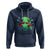 Bigfoot VS Alien Boxing Funny Sasquatch UFO Hoodie - Wonder Print Shop