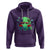 Bigfoot VS Alien Boxing Funny Sasquatch UFO Hoodie - Wonder Print Shop