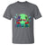 Bigfoot VS Alien Boxing Funny Sasquatch UFO T Shirt - Wonder Print Shop