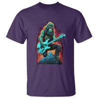 Rocking On Bigfoot Sasquatch Loves Rock And Roll T Shirt - Wonder Print Shop