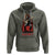 Bigfoot Rock N Roll Hoodie Funny Sasquatch Playing Electric Guitar - Wonder Print Shop