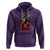 Bigfoot Rock N Roll Hoodie Funny Sasquatch Playing Electric Guitar - Wonder Print Shop