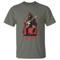 Bigfoot Rock N Roll T Shirt Funny Sasquatch Playing Electric Guitar - Wonder Print Shop