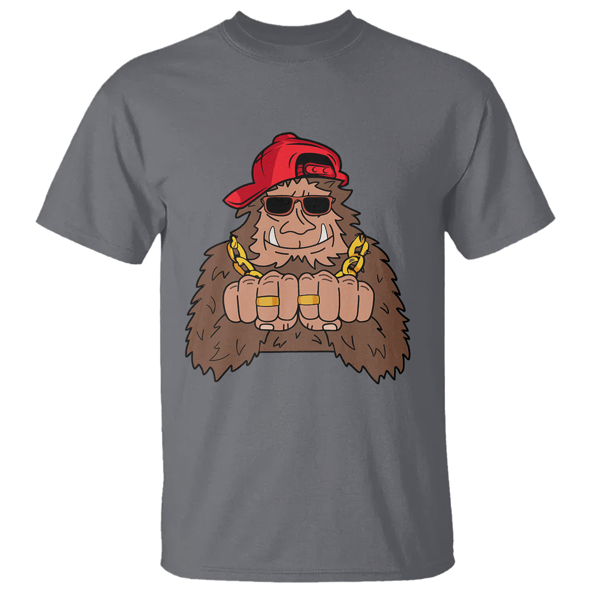 Funny Bigfoot Gangster Hip Hop Rock N Roll T Shirt - Wonder Print Shop