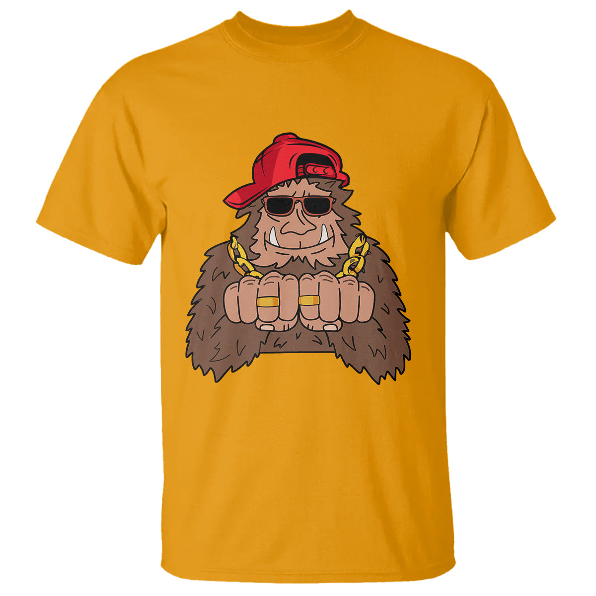 Funny Bigfoot Gangster Hip Hop Rock N Roll T Shirt - Wonder Print Shop