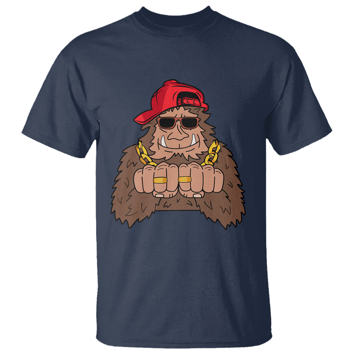 Funny Bigfoot Gangster Hip Hop Rock N Roll T Shirt - Wonder Print Shop