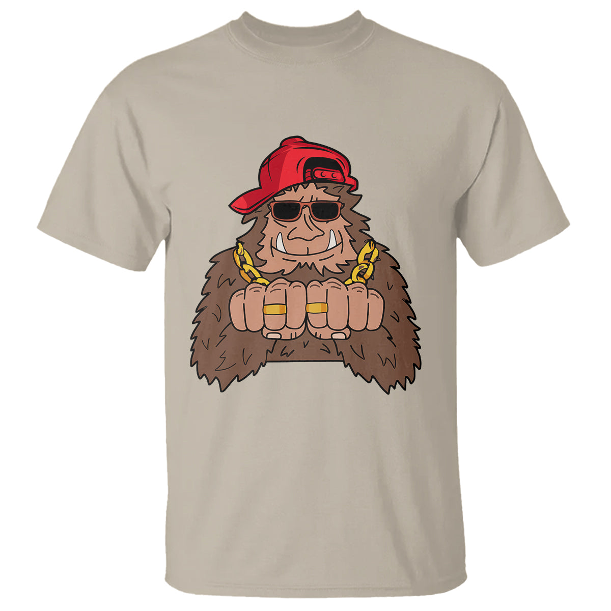 Funny Bigfoot Gangster Hip Hop Rock N Roll T Shirt - Wonder Print Shop