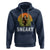 Bigfoot Sneaky Hoodie Funny Sasquatch Hiding Retro Forest - Wonder Print Shop