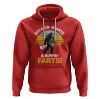 Funny Bigfoot Hoodie Breakin Hearts & Rippin Farts! Sasquatch - Wonder Print Shop