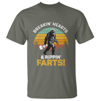 Funny Bigfoot T Shirt Breakin Hearts & Rippin Farts! Sasquatch - Wonder Print Shop