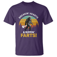 Funny Bigfoot T Shirt Breakin Hearts & Rippin Farts! Sasquatch - Wonder Print Shop