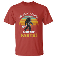 Funny Bigfoot T Shirt Breakin Hearts & Rippin Farts! Sasquatch - Wonder Print Shop