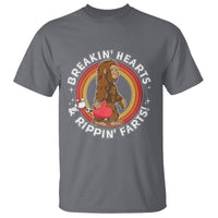 Bigfoot Breakin Hearts & Rippin Farts! Cute Sasquatch T Shirt - Wonder Print Shop