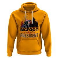 Bigfoot For President Hoodie Funny American USA Flag Sasquatch Election - Wonder Print Shop