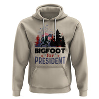 Bigfoot For President Hoodie Funny American USA Flag Sasquatch Election - Wonder Print Shop