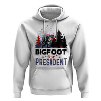 Bigfoot For President Hoodie Funny American USA Flag Sasquatch Election - Wonder Print Shop