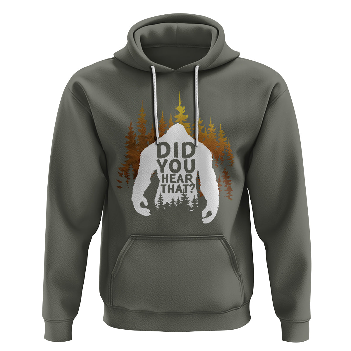 Bigfoot Did You Hear That Cool Sasquatch Hoodie - Wonder Print Shop