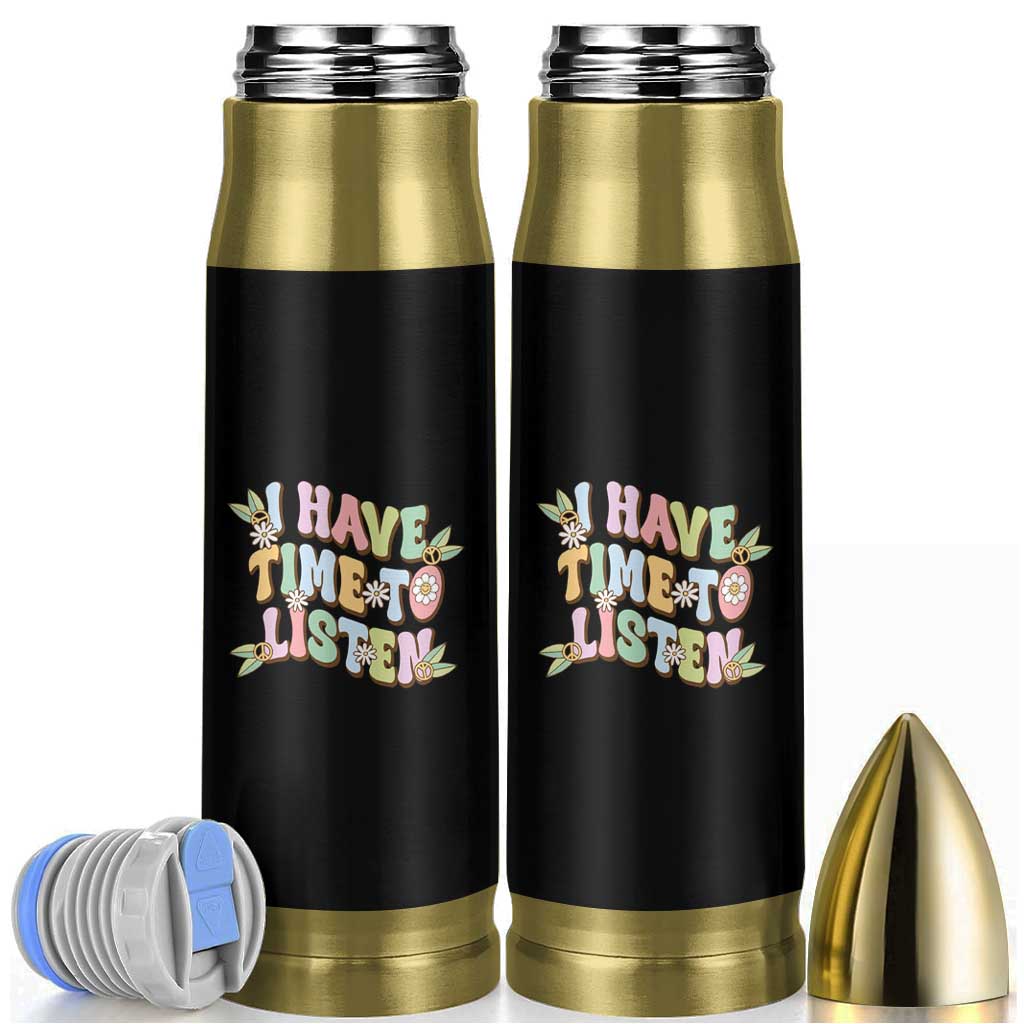Suicide Prevention Bullet Tumbler I Have Time To Listen Mental Health Retro Groovy