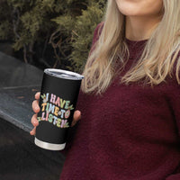 Suicide Prevention Tumbler Cup I Have Time To Listen Mental Health Retro Groovy