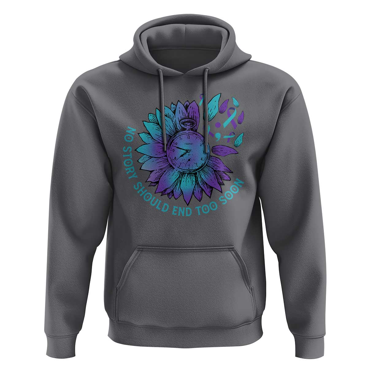 No Story Should End Too Soon Sunflower Suicide Prevention Hoodie - Wonder Print Shop