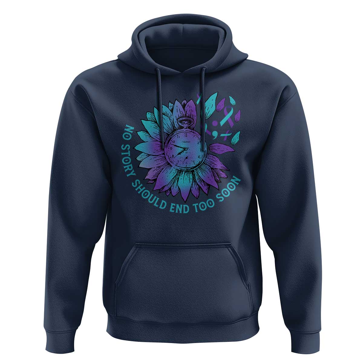 No Story Should End Too Soon Sunflower Suicide Prevention Hoodie - Wonder Print Shop