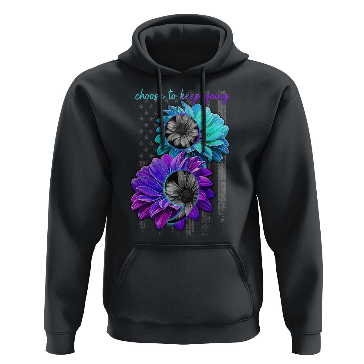 Choose To Keep Going Semicolon Suicide Prevention Hoodie - Wonder Print Shop