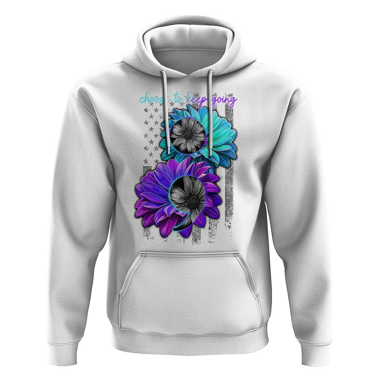Choose To Keep Going Semicolon Suicide Prevention Hoodie - Wonder Print Shop