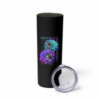 Choose To Keep Going Semicolon Suicide Prevention Skinny Tumbler