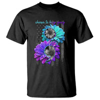 Choose To Keep Going Semicolon Suicide Prevention T Shirt - Wonder Print Shop