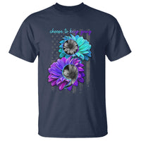 Choose To Keep Going Semicolon Suicide Prevention T Shirt - Wonder Print Shop