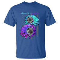 Choose To Keep Going Semicolon Suicide Prevention T Shirt - Wonder Print Shop
