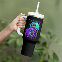 Choose To Keep Going Semicolon Suicide Prevention Tumbler With Handle