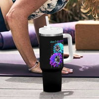 Choose To Keep Going Semicolon Suicide Prevention Tumbler With Handle