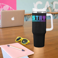 Suicide Prevention Tumbler With Handle Stay Your Story Is Not Over Semicolon
