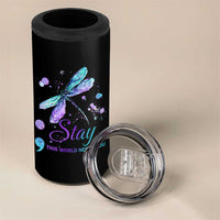 Suicide Prevention Stay 4 in 1 Can Cooler Tumbler This World Needs You Semicolon Dragonflies