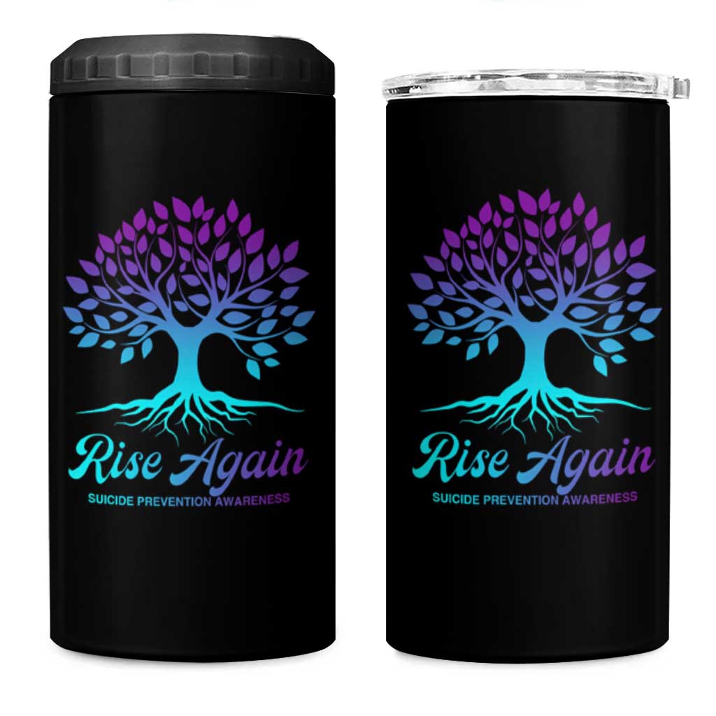 Suicide Prevention Rise Again 4 in 1 Can Cooler Tumbler