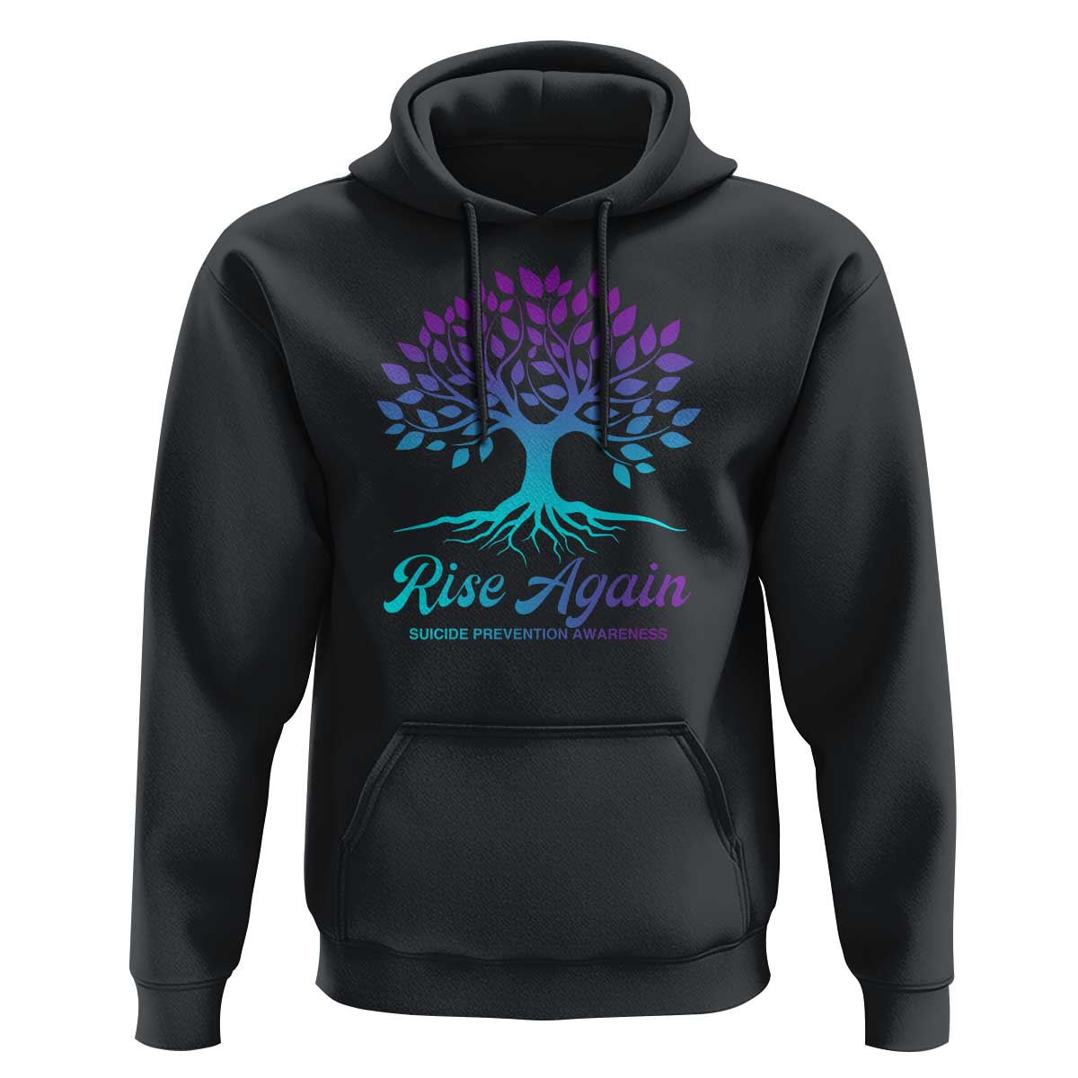 Suicide Prevention Rise Again Hoodie - Wonder Print Shop