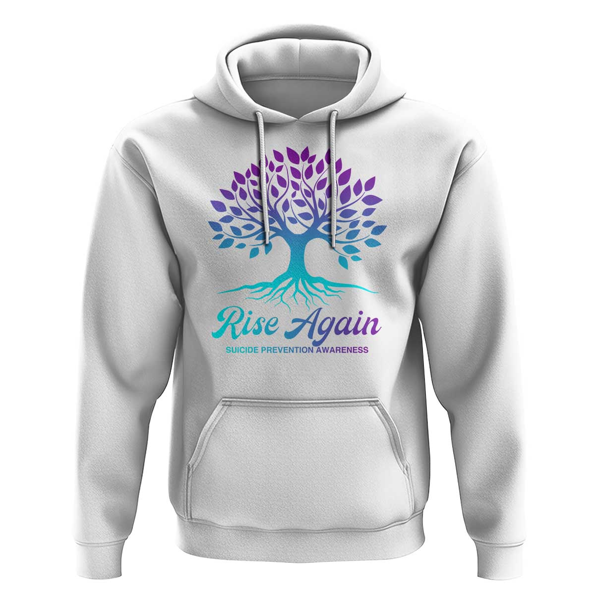Suicide Prevention Rise Again Hoodie - Wonder Print Shop